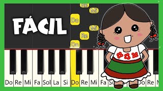 Cielito Lindo  TUTORIAL DE PIANO FÁCIL 🎹 [upl. by Godliman585]