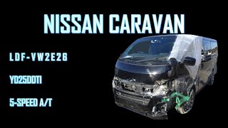 NISSAN CARAVAN LDFVW2E26 YD25DDTI ENGINE START TEST MOVIE 日産 キャラバン [upl. by Htedirem]