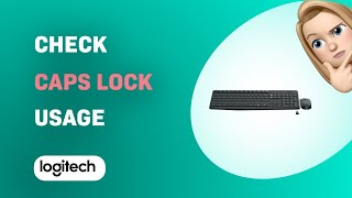 How to Check Caps Lock on Logitech MK235 Keyboard [upl. by Ahsot]