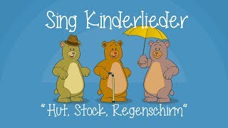 Ein Hut ein Stock ein Regenschirm  Kinderlieder zum Mitsingen  Bewegungslied  Sing Kinderlieder [upl. by Rosalee]