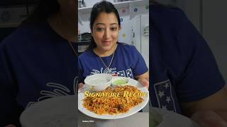 Meri Signature Recipe 😋  Chicken Dum Biryani  shorts viralshorts makingfood recipe america [upl. by Anwahs]