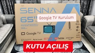 Google TV Kurulum 4 K Televizyon Onvo Senna Axen 165 Ekran Kanal Ayarlama [upl. by Voletta]