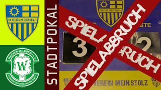 PokalDerby 6x Rot amp Spielabbruch  SV Helios 24 Dresden vs FSG Wacker 90 Leuben [upl. by Alten]