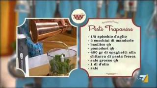 PESTO TRAPANESE  I MENU DI BENEDETTA SU LA7 [upl. by Danieu]