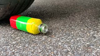 Breaking Glass Bottle vs Experiment  Colour Bottle Breaking satisfying [upl. by Nnylarac247]