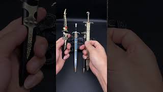 Arya Stark Needle Catspaw Valyrian Steel Dagger Metal Miniature 4 in 1 Pack [upl. by Stilwell]