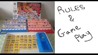 How To Play Guess Who Board Game Instructions Set Up amp Game Play Rules [upl. by Nav]