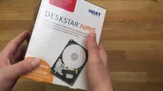 Ausgepackt Sehr gute NAS Festplatte HGST Deskstar NAS [upl. by Laamak]