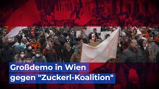 Bürgerprotest in Wien gegen quotZuckerlKoalitionquot [upl. by Aielam929]