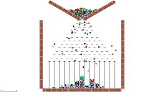 Normal Distribution Demonstration Bean Machine script for Physion [upl. by Anayra45]