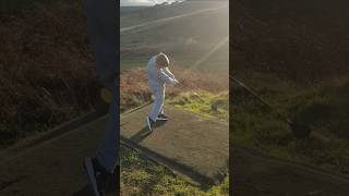 Nine year old Rory takes on Halifax Golf Clubs 17th hole from the Mens Tee [upl. by Ybsorc209]