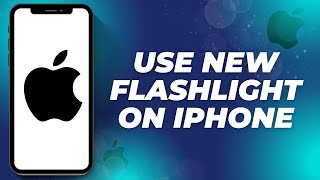 NEW  How to use new flashlight on iphone 2024  EASY [upl. by Odravde50]