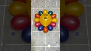 Yellow Happy Birthday Balloons With 12 Mini Rainbow Balloons Pop Reverse ASMR Satisfying amp Relaxing [upl. by Aryk]