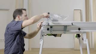 Hoe monteer je de roltafel op de tafelzaag CS 50  Festool Quick Guide [upl. by Terese]