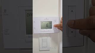 How to access settings on the new Emerson Thermostat emerson thermostat homemaintenance [upl. by Kathryn318]