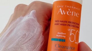 Avene Protector Solar Cleanance SPF50 Matificante  Pieles grasas [upl. by Kisung]