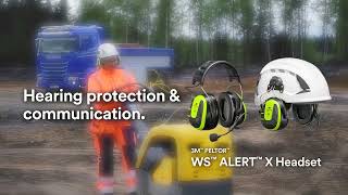 3M™ PELTOR™ WS™ ALERT™ X Headset with Bluetooth®  application land clearing [upl. by Craner]