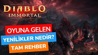 Diablo İmmortal Oyuna Gelen Yenilikler  Diablo İmmortal Türkçe Rehber [upl. by Krock]