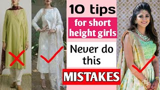 Top 10 dressing tips for short height girlsHow to look taller in kurtistyle guide for short girls [upl. by Anoek634]