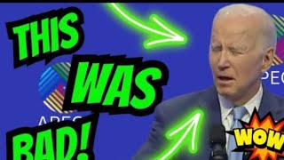 OMGJoe Biden FELL APART at APEC ConferenceCOMEDIC GOLD🥲🥲🥲 [upl. by Doreen]