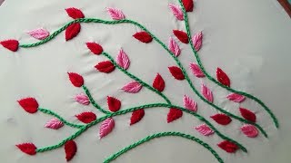 Hand Embroidery Neckline Embroidery [upl. by Nisaj]