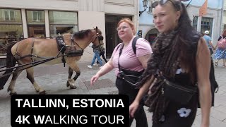 City walks series  Tallinn Estonia 4K walking tour [upl. by Dora]