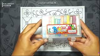 Cara Bikin Hiasan Kaligrafi Mudah Dan Simple Tanpa Cetakan [upl. by Ahsinrat493]