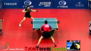 Jun Mizutani Vs Simon Gauzy Round 2 Kuwait Open 2013 [upl. by Loma]