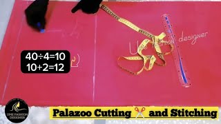 palazzo pants cutting and stitching  plajo cutting [upl. by Avron]