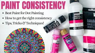 Beginner Tutorial  Dot Art Mandala Painting Perfect Paint Consistency  Thoughtful Dots [upl. by Kegan680]