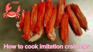 How to cook imitation crab legs With Lemon pepper butter and garlic [upl. by Cordier923]