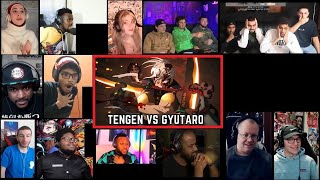 TENGEN VS GYUTARO 🔥Uzui saves Tanjiro  Demon Slayer Season 2 Episode 17 Reaction Mashup  鬼滅の刃 [upl. by Aubigny]