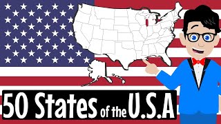 50 States of the USA Song  SINGALONG VERSION WITH LYRICS  Fifty States of America for Schools USA [upl. by Gladys380]