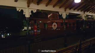 102924 Pre The Disneyland Railroad EP Ripley 2 with Holiday 2 departs Main Street for sheds4 [upl. by Ellemrac]