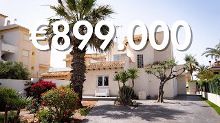 Beachfront villa in Playa Flamenca Orihuela Costa 🇪🇸 [upl. by Ryan277]