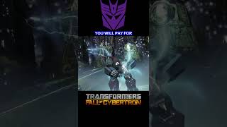 Fall of Cybertron  Part 28 Starscream Removed From Power transformers gamingshorts [upl. by Maximilien]