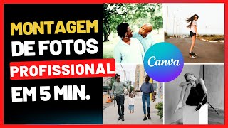 Como Fazer MONTAGEM DE FOTOS Para INSTAGRAM No CANVA Grátis [upl. by Brunhilda]