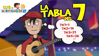 LA TABLA DEL 7  CLUB DE INVESTIGADORES  Educación para niños de primaria [upl. by Delila]