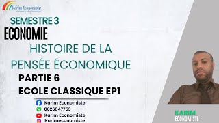 Histoire de la pensée économique S3 Economie Partie 6 [upl. by Now]