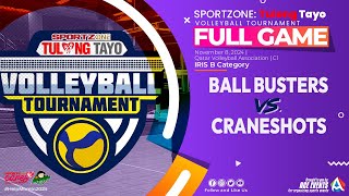 Full Game Craneshots vs Ball Busters Iris B Category  8 Nov 2024 [upl. by Atteval]