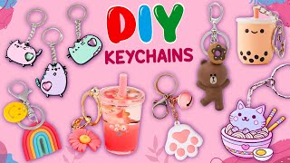 8 AMAZING DIY KEYCHAINS  Easy Crafts for Girls  How To Make Cute Key chains  Viral Tiktok Crafts [upl. by Gerius]