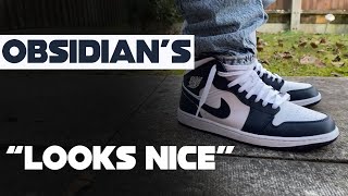 FINALLY Nike Air Jordan 1 Mid Obsidian [upl. by Erich]