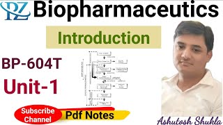 Biopharmaceutics amp PharmacokineticsIntroductionUnit1BP604T [upl. by Kira971]