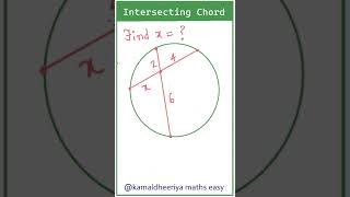 Intersecting chords tips shorts circles education cbseclass10 [upl. by Oiliruam]