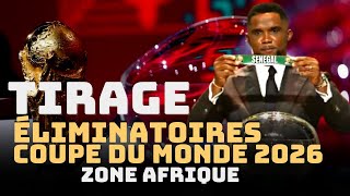 🔴LIVE  TIRAGE AU SORT DES ÉLIMINATOIRES DE LA COUPE DU MONDE 2026 ZONE AFRIQUE  🇸🇳 🇩🇿 🇲🇦 [upl. by Brace]