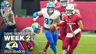 Los Angeles Rams vs Arizona Cardinals  2024 Week 2 Game Highlights [upl. by Joycelin]