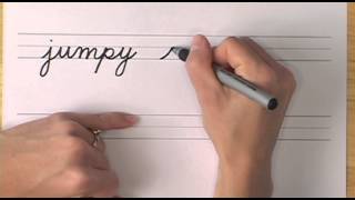 How To Write in Cursive  Lesson 21  A complete Course  FREE Worksheets [upl. by Notnel]