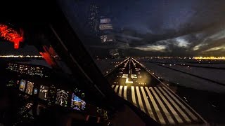 INCREDIBLY SMOOTH Boeing 777 Cockpit Landing  at New York John F Kennedy International Airport [upl. by Snave582]