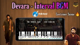 Devara Interval BGM in Piano  NTR  Anirudh  Walkband [upl. by Hannahsohs]