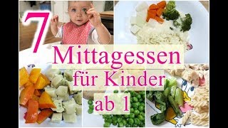 7 Mittagessen Ideen I das isst meine 1 jährige Tochter I Food Diary [upl. by Dodds]